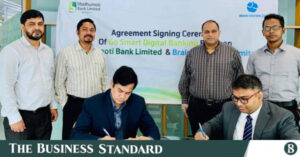 Brain Station 23 and Modhumoti Bank agreement (The Business Standard)